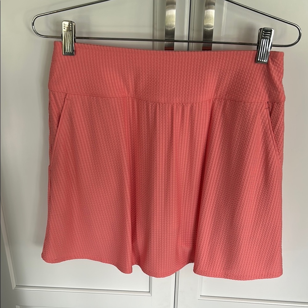 Coral Textured Women's Skirt
